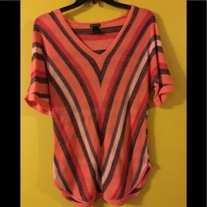 Women’s Orange striped sweater size large